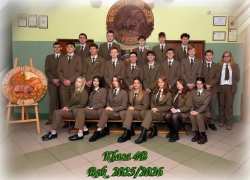 Klasa 4b Technikum Leśnego w Lesku