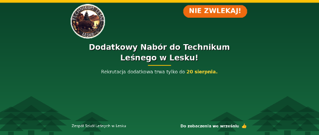 Zdjęcie do artykułu: Dodatkowy nabór do 20 sierpnia 2026 zapraszamy