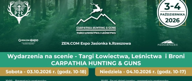 Zdjęcie do artykułu: Będziemy tam – Targi Carpathia Hunting & Guns